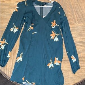 Urban Outfitters green long sleeved dress